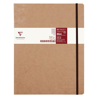 CLAIREFONTAINE Age Bag Threadbound Notebook B5 192s Lined Tobacco