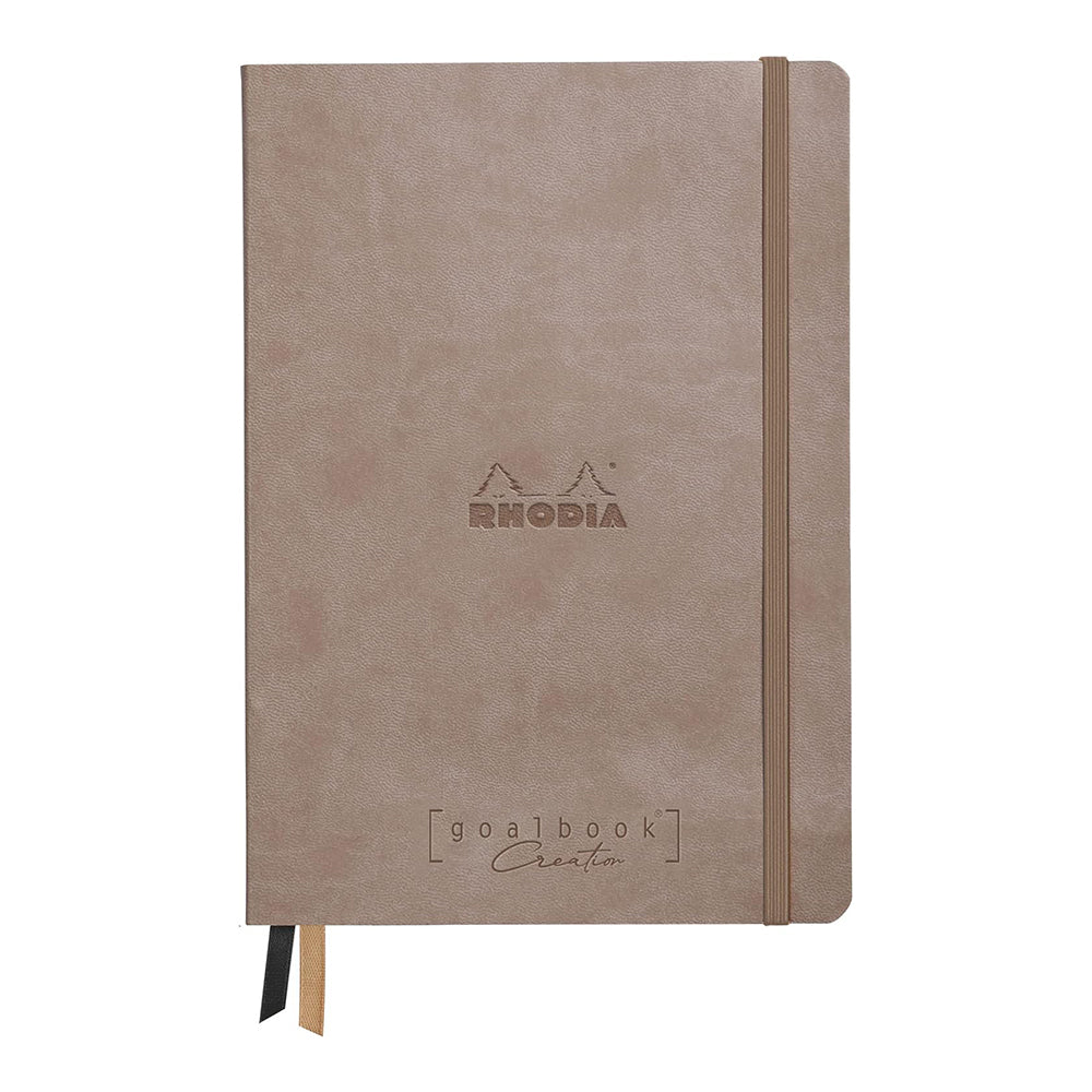 RHODIArama Goalbook Creation Hardcover Black A5 Dot Taupe