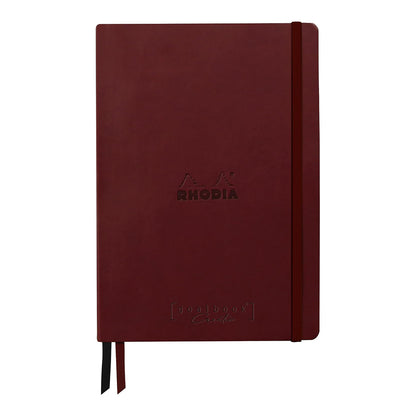 RHODIArama Goalbook Creation Hardcover Black A5 Dot Burgundy