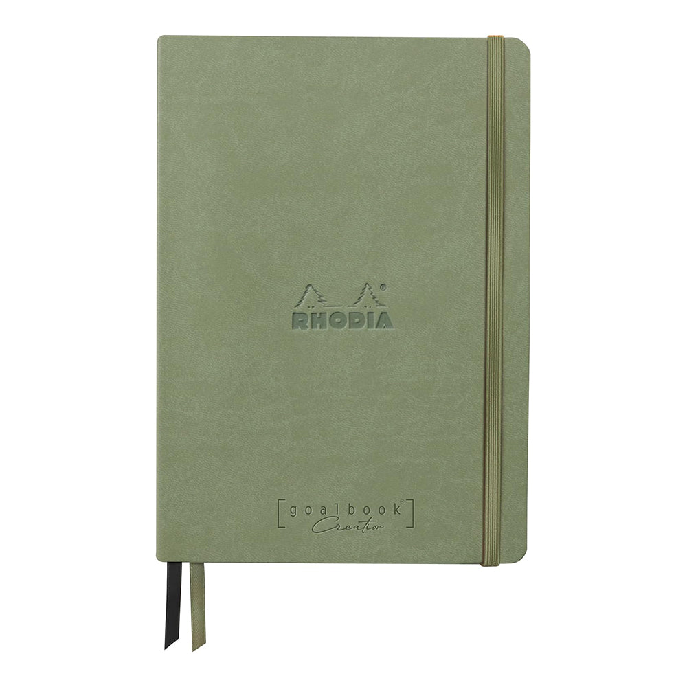 RHODIArama Goalbook Creation Hardcover Black A5 Dot Celadon