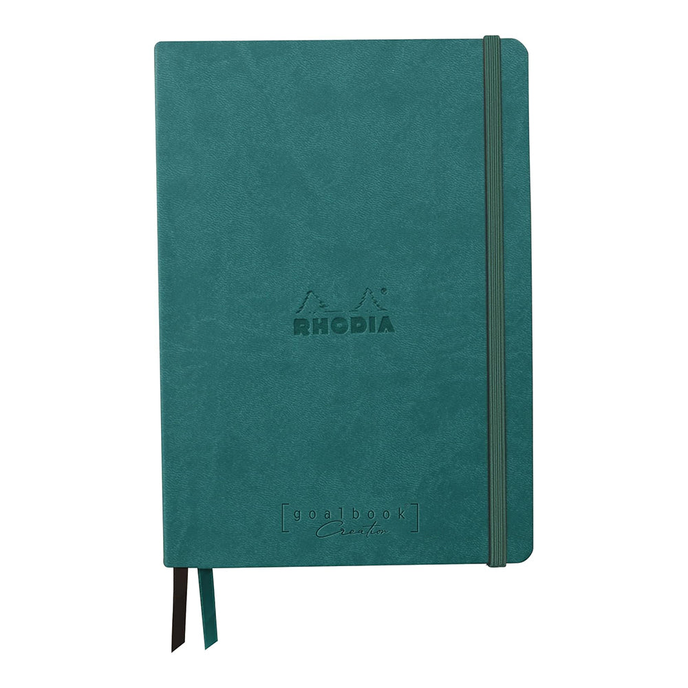 RHODIArama Goalbook Creation Hardcover Black A5 Dot Peacock