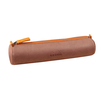 RHODIArama Round Pencil Case 21.5x5cm Rosewood