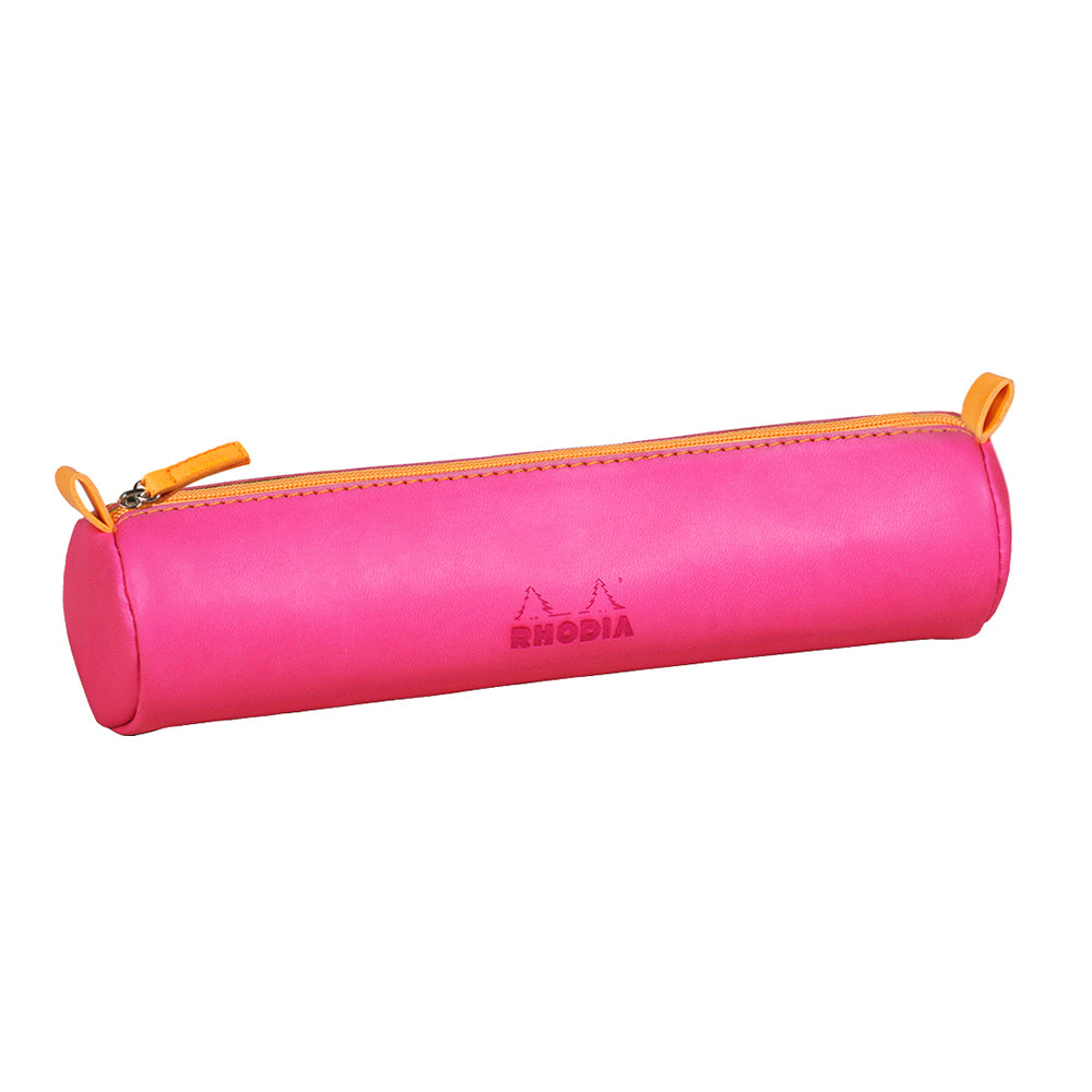 RHODIArama Round Pencil Case 21.5x5cm Fuchsia