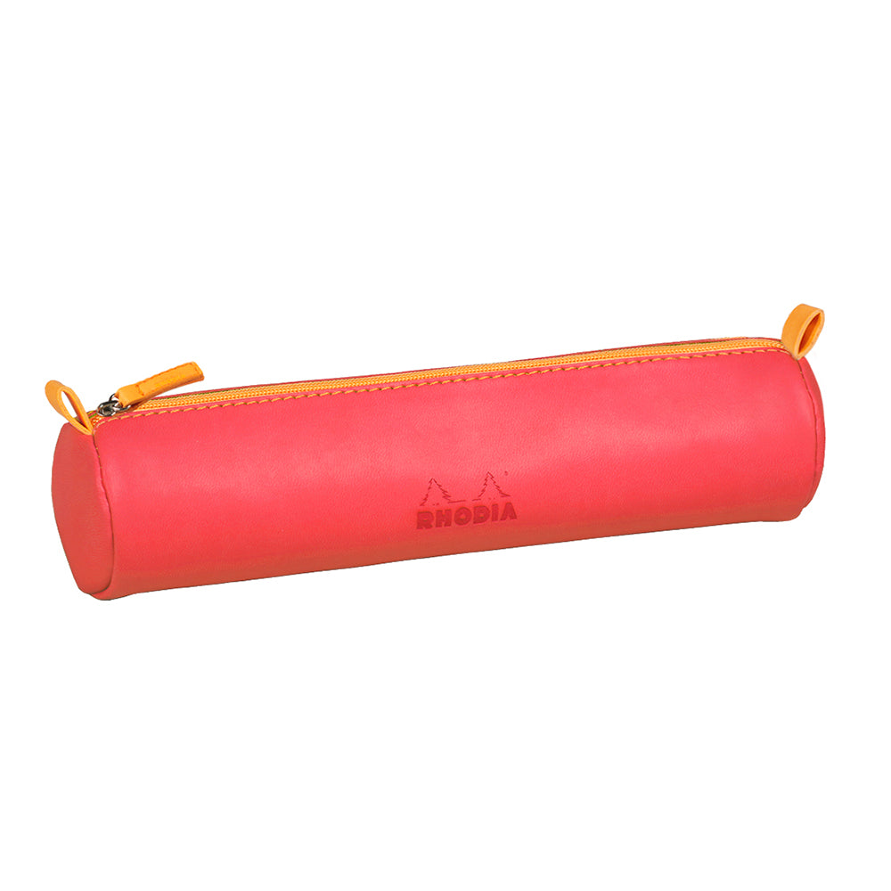 RHODIArama Round Pencil Case 21.5x5cm Coral