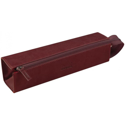 RHODIArama Zippered Hard Pencase 23x5x5cm Burgundy