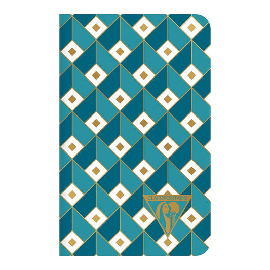 CLAIREFONTAINE Neo Deco 7.5x12cm Lined 24s Mid-Season Turquoise