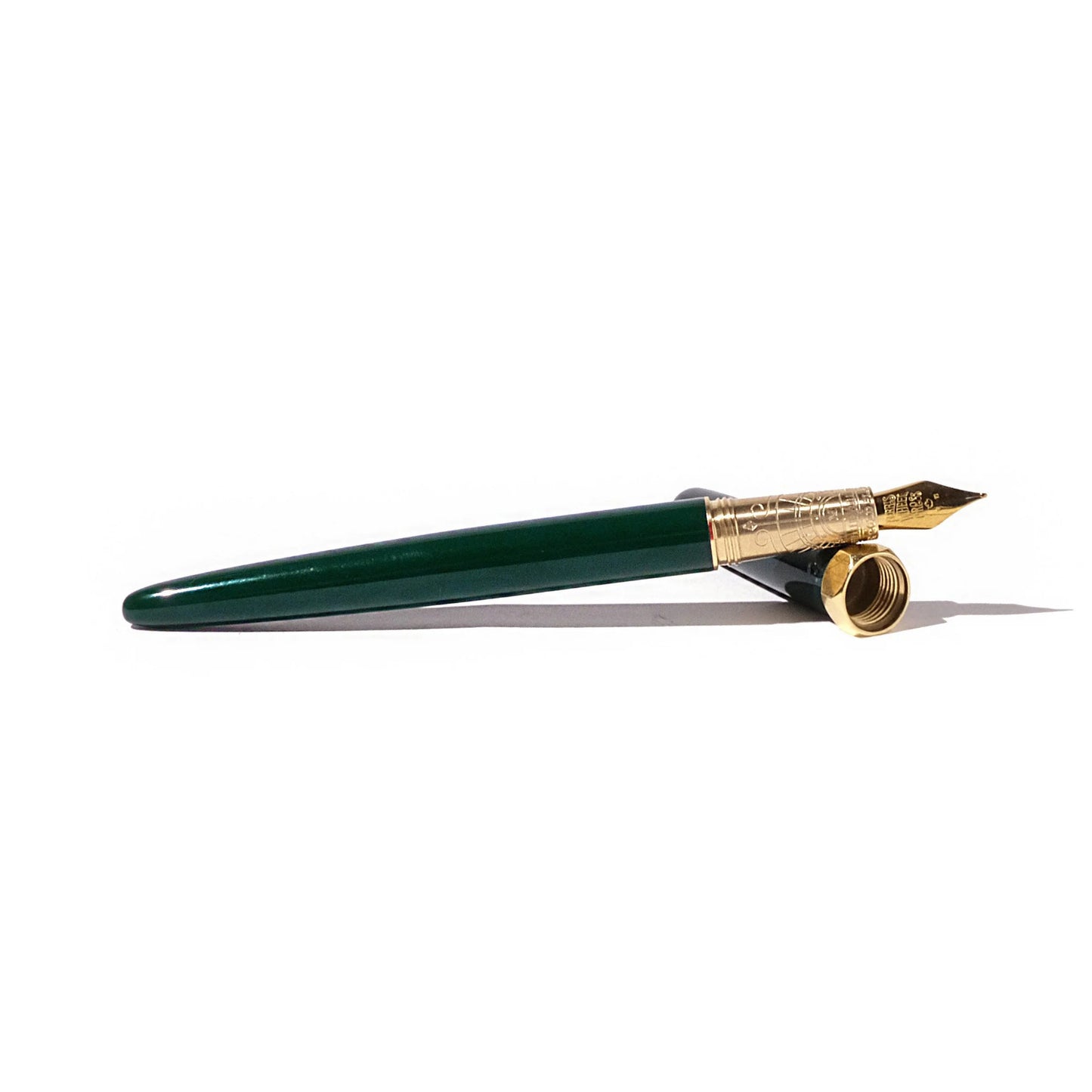 FERRIS WHEEL PRESS Brush Gold Plated Nib Fountain Pen-F Lord Evergreen Default Title