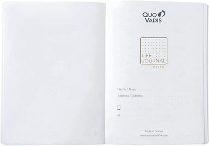 QUO VADIS Life Journal Notebook Dots L 15x21cm Blue