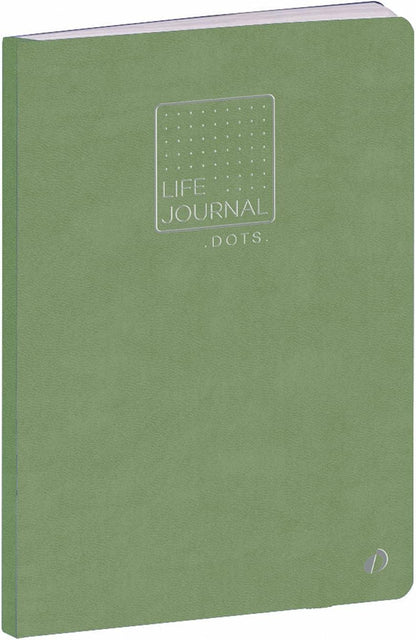 QUO VADIS Life Journal Notebook Dots L 15x21cm Lime