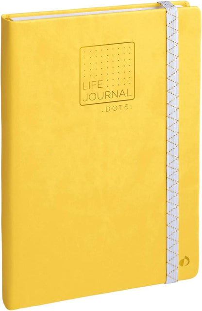 QUO VADIS Life Journal Dots L 15x21cm Yellow