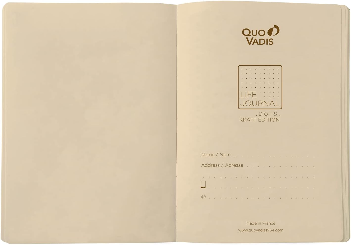 QUO VADIS Life Journal Kraft Edition L 15x21cm