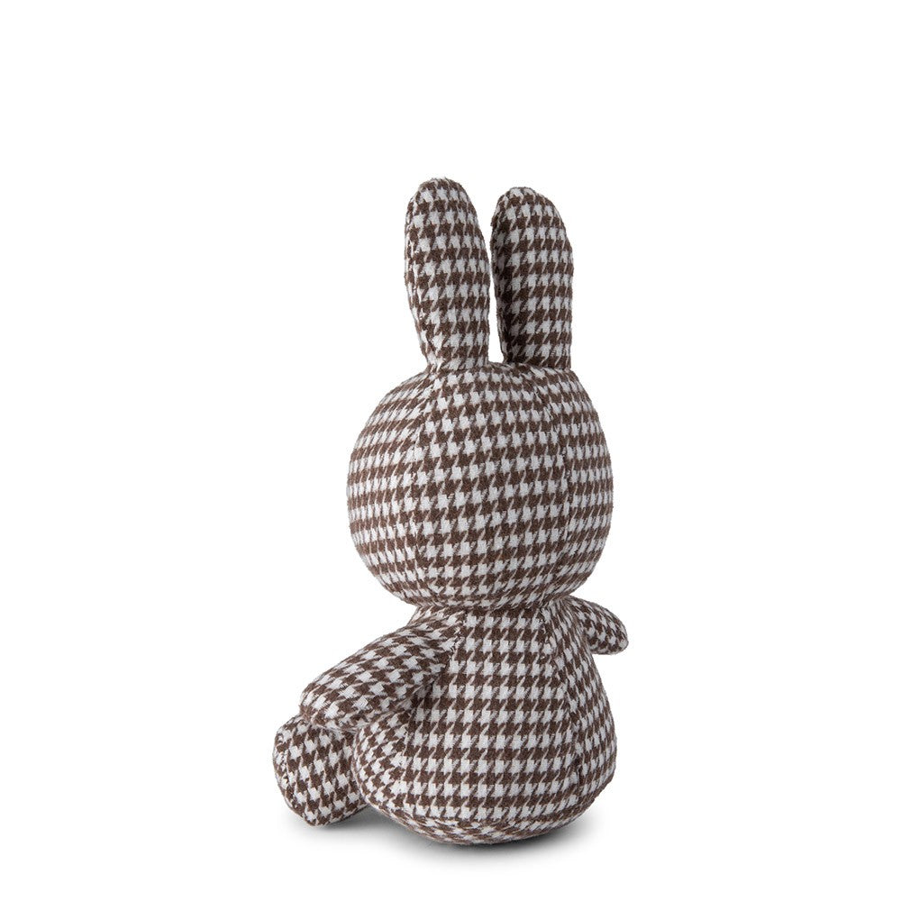 MIFFY Sitting 23cm Pied-de-Poule Houndstooth Brown Default Title