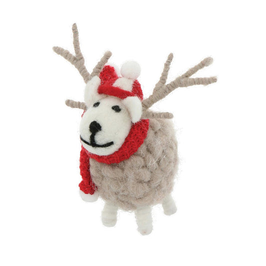 MARK'S Mocomoco Xmas Felt Mascot Kids Reindeer Default Title