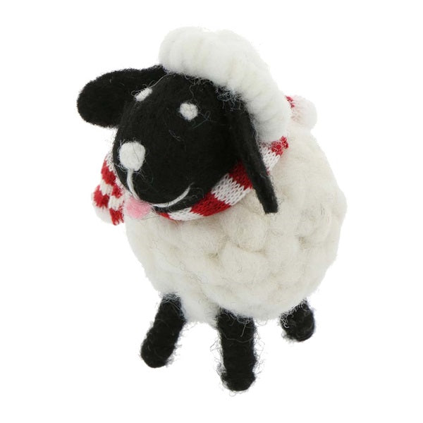 MARK'S Mocomoco Xmas Felt Mascot Sheep Black Scarf Default Title