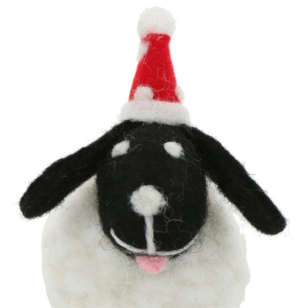 MARK'S Mocomoco Xmas Felt Mascot Sheep Black Hat Default Title