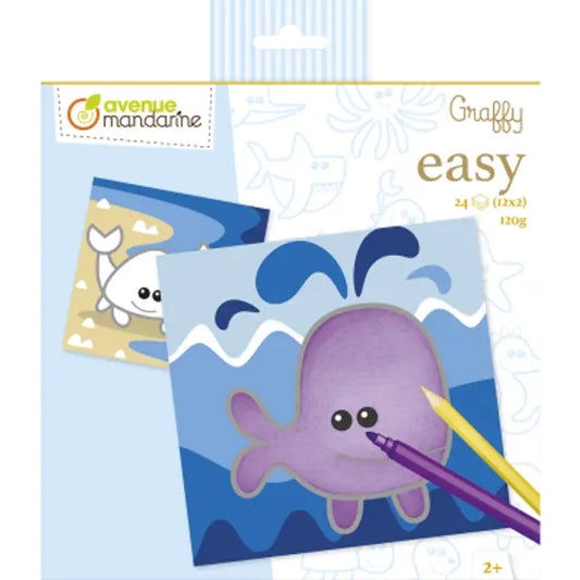 AVENUE MANDARINE Graffy Easy Marine Animals 1233916