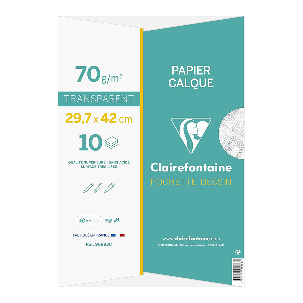 CLAIREFONTAINE Tracing Paper Pouch A3 70/75g 10s