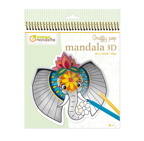 AVENUE MANDARINE Graffy Pop Mandala 3D Savannah Animals 1233925