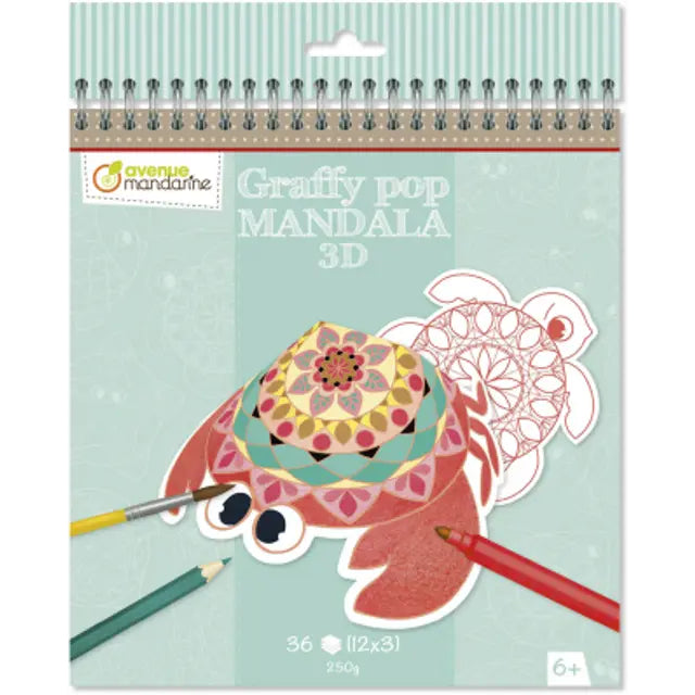 AVENUE MANDARINE Graffy Pop Mandala 3D Marine Animals 1233924