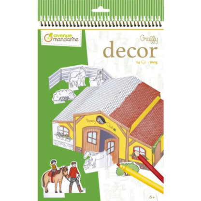 AVENUE MANDARINE Graffy Decor Equestrian Animal 1233913