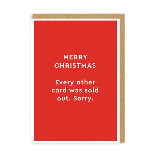 OHH DEER Card Merry Christmas Every Other Card Was Default Title