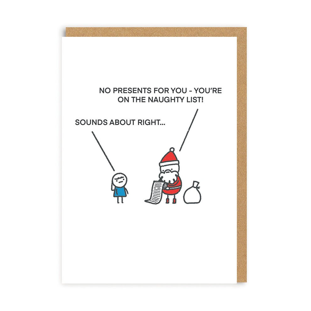 OHH DEER Card Christmas No Presents For You Default Title