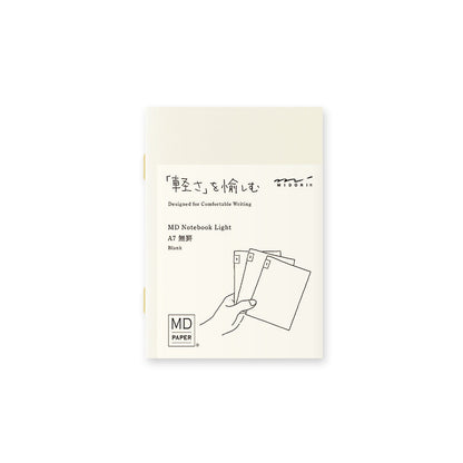 MIDORI MD Notebook Light A7 Blank 3/pack