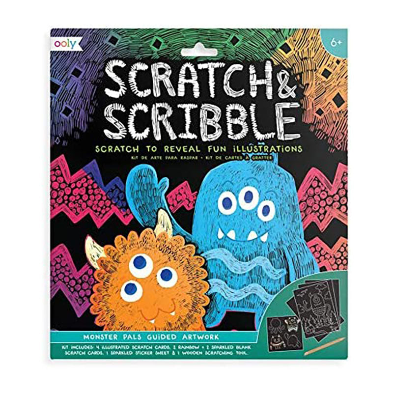 OOLY Scratch & Scribble Art Kit-Monster Pals Default Title