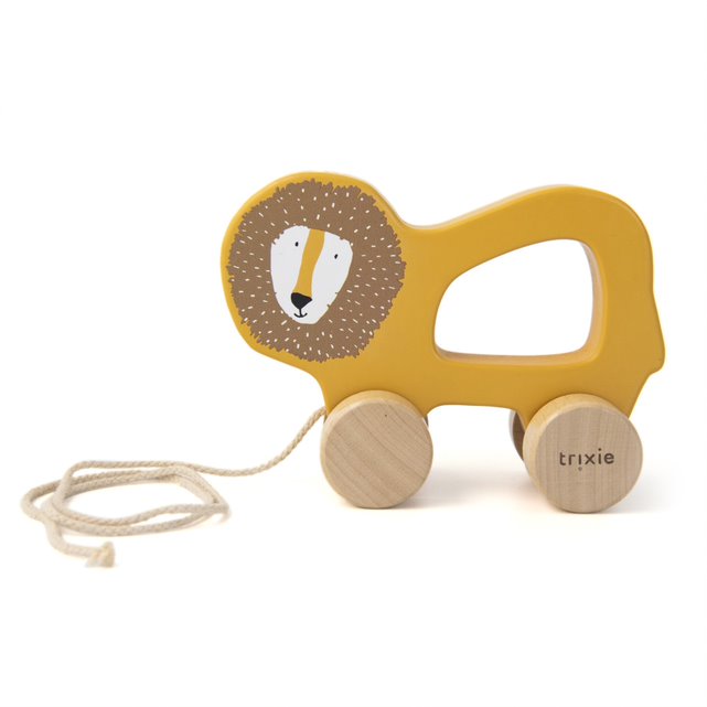 TRIXIE Wooden Pull-Along Toy-Mr. Lion Default Title