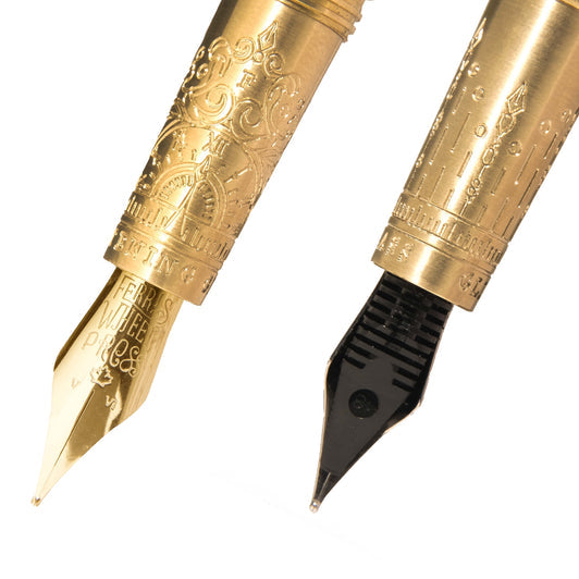 FERRIS WHEEL PRESS Brush Gold Nib Fountain Pen-F Limited Edition Glistening Glass Default Title