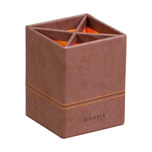 RHODIArama Pencil Holder 8x8x11cm Chocolate