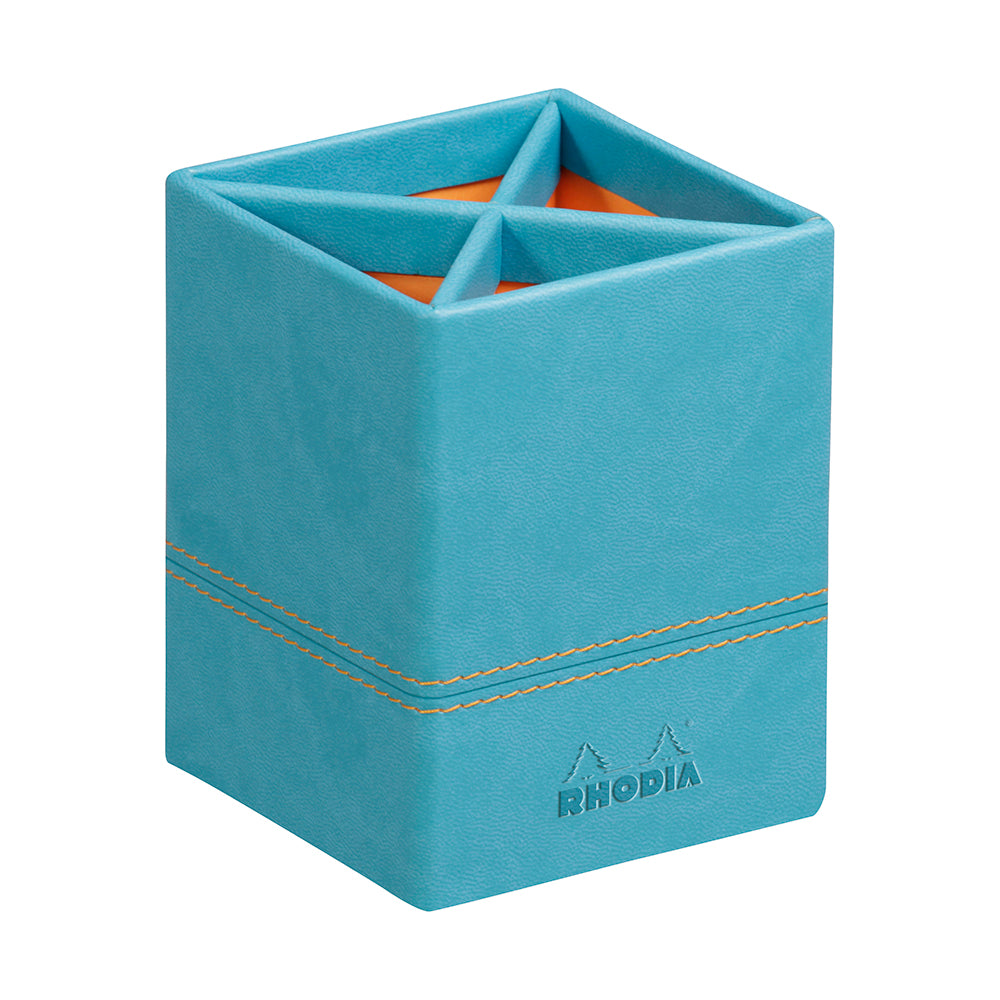 RHODIArama Pencil Holder 8x8x11cm Turquoise