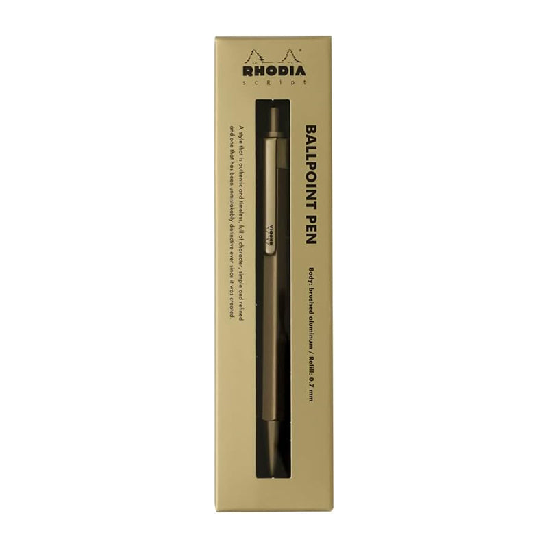 RHODIA scRipt 0.7mm Ball Pen Gold