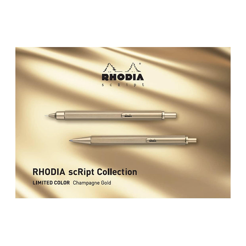 RHODIA scRipt 0.7mm Ball Pen Gold