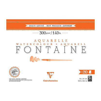 CLAIREFONTAINE Fontaine 4 Sides Hot Pressed 300g 31x41cm 20s