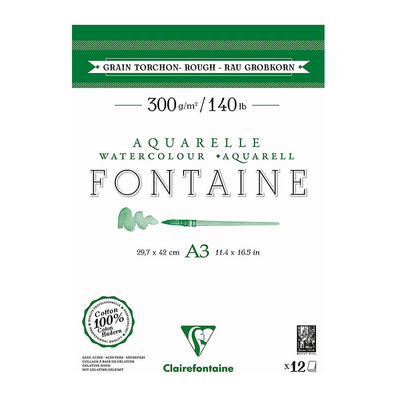 CLAIREFONTAINE Fontaine 2 Sides Rough 300g A4 12s