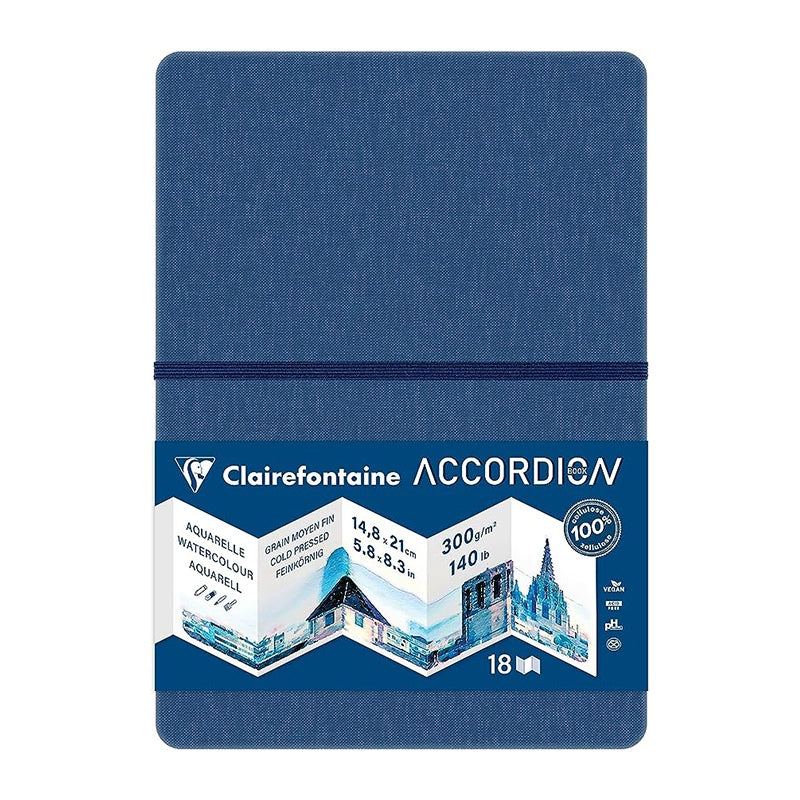 CLAIREFONTAINE Accordion Book Medium Fine Grain 300g A6 18p