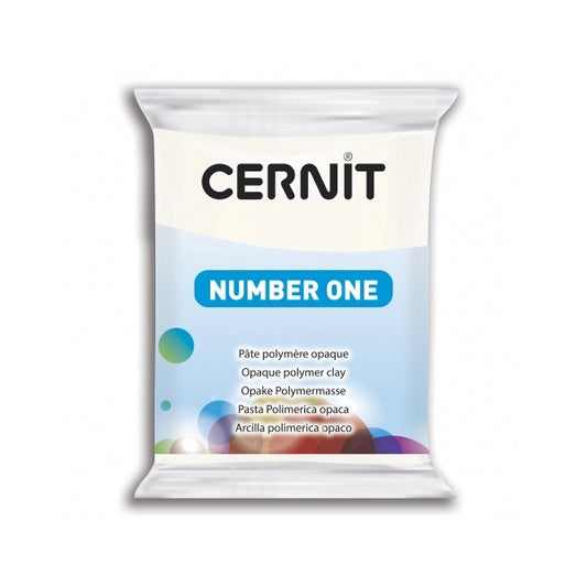 CERNIT Polymer Clay 56g Number One 027 Opaq White