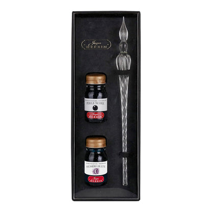 JACQUES HERBIN Ink & Glass Pen Set Transparent