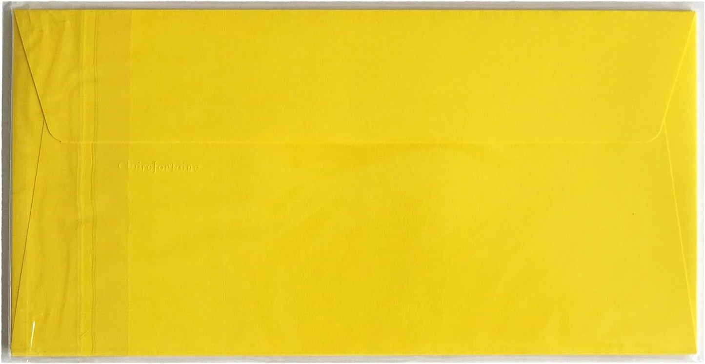 POLLEN Envelopes 120g 110x220mm Intensive Yellow 5s