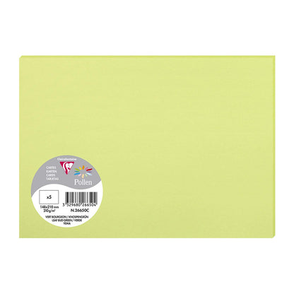 POLLEN Envelopes 120g 148x210mm Leaf Bud Green 5s