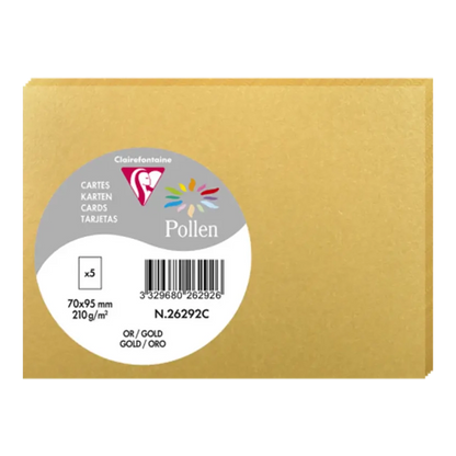 POLLEN Envelopes 120g 70x95mm Gold 5s