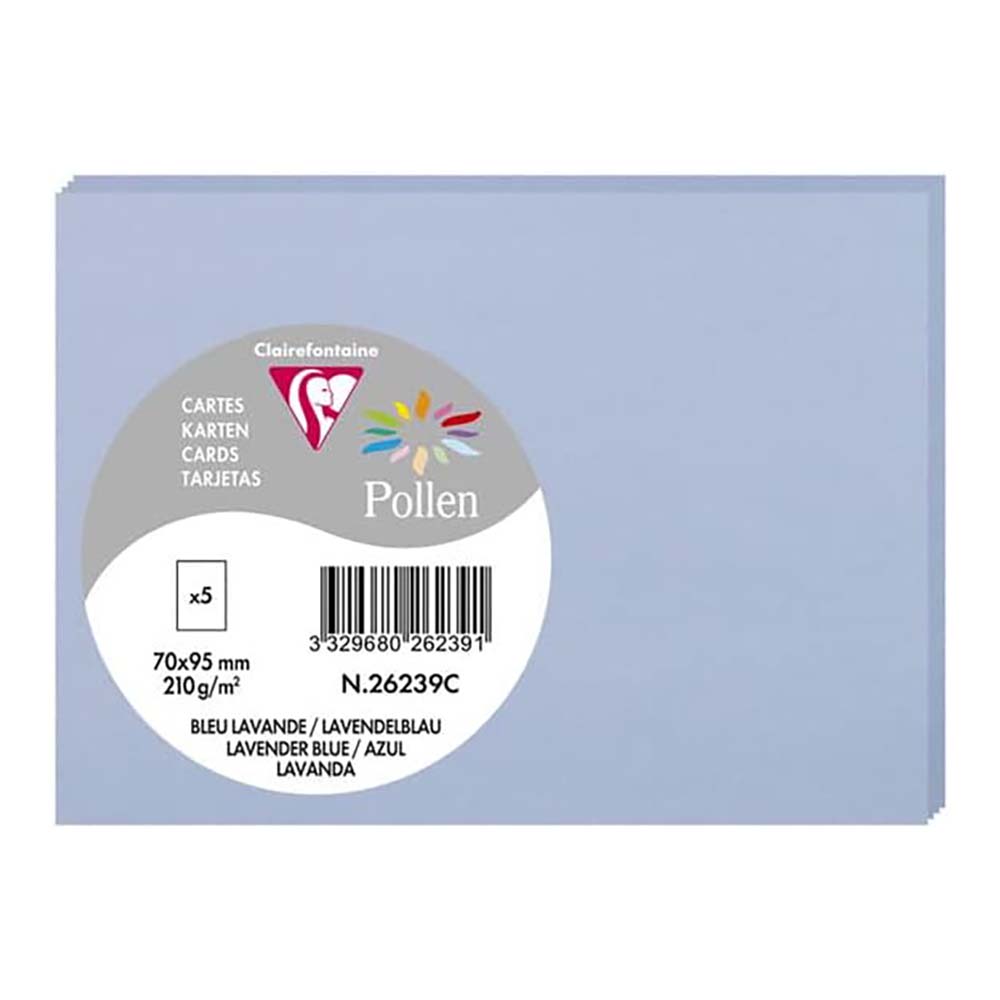 POLLEN Envelopes 120g 70x95mm Lavender Blue 5s