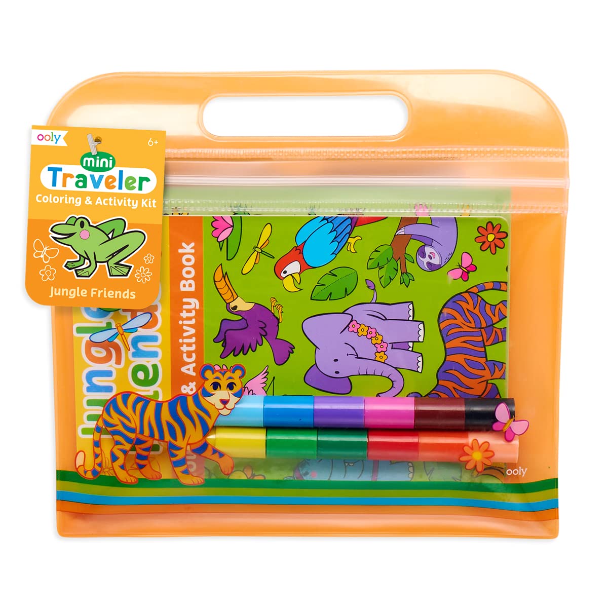 OOLY Mini Traveler Col & Act Kit-Jungle Friends Default Title