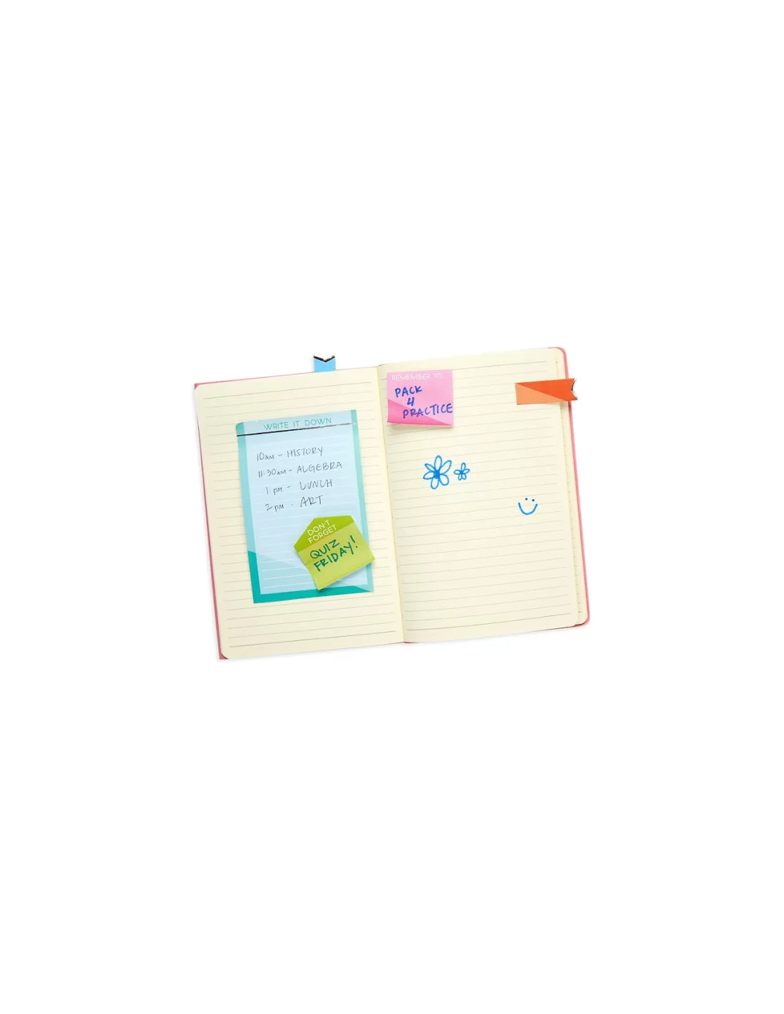 OOLY Side Notes Sticy Tab Note Pad-Color Write Default Title