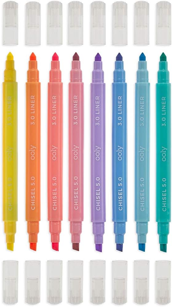 OOLY Pastel Liners Double Ended Markers 8s Default Title