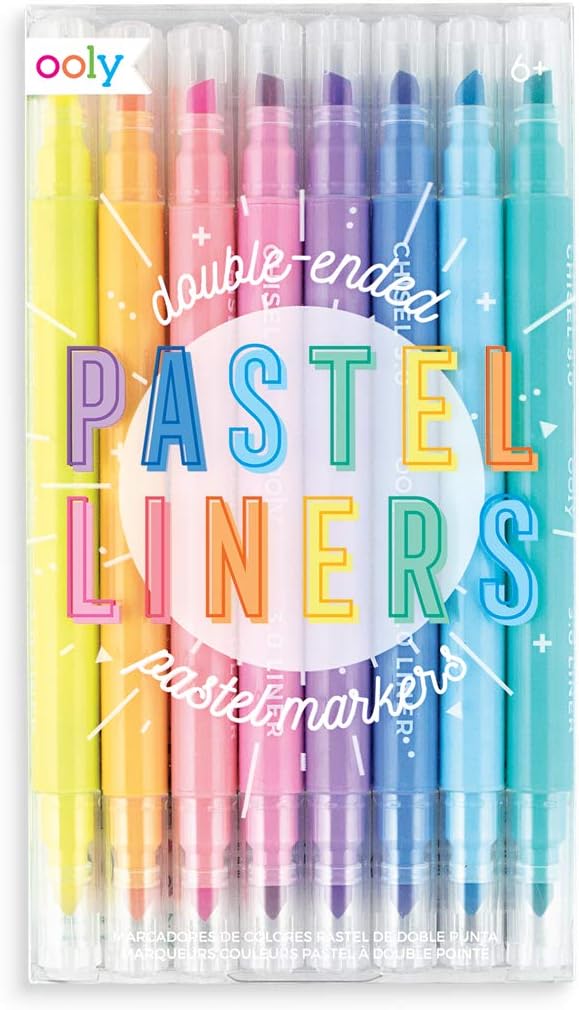 OOLY Pastel Liners Double Ended Markers 8s Default Title