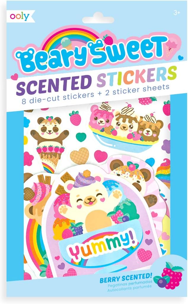 OOLY Scented Scratch Stickers-Beary Sweet Default Title