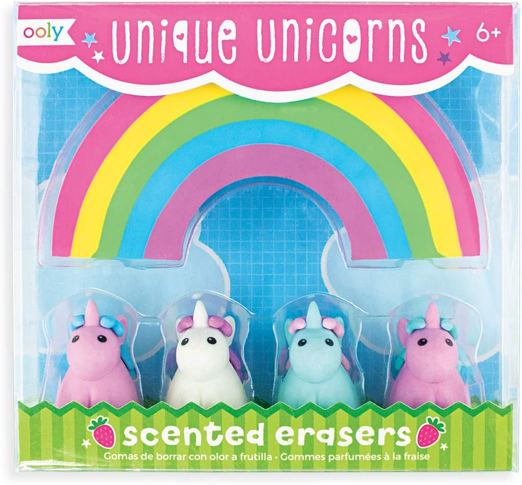 OOLY Unique Unicorn Scented Erasres 5s Default Title