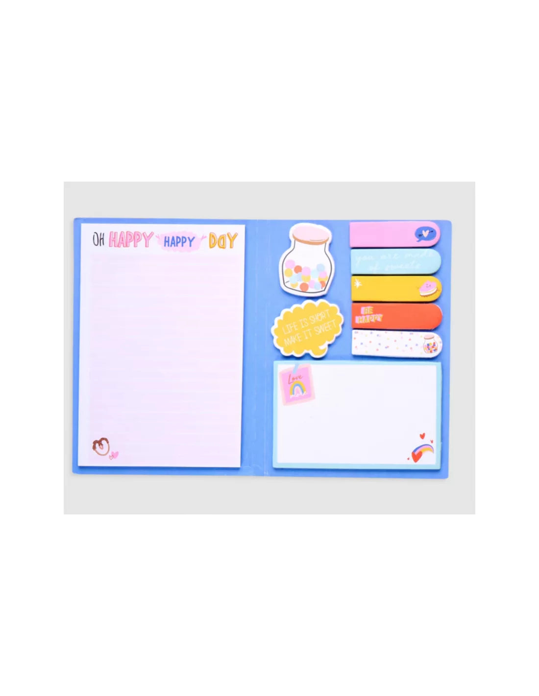 OOLY Side Notes Sticy Tab Note Pad-Happy Day Default Title